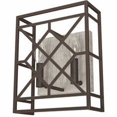 Hunter Lighting 19335 Langwood Contemporary Onyx Bengal Wall Light Sconce