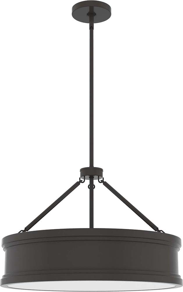 Hunter Lighting 19610 Capshaw Noble Bronze 24" Drum Lighting Pendant