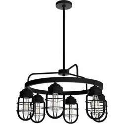 Hunter Lighting 19666 Starklake Modern Natural Iron Chandelier Light