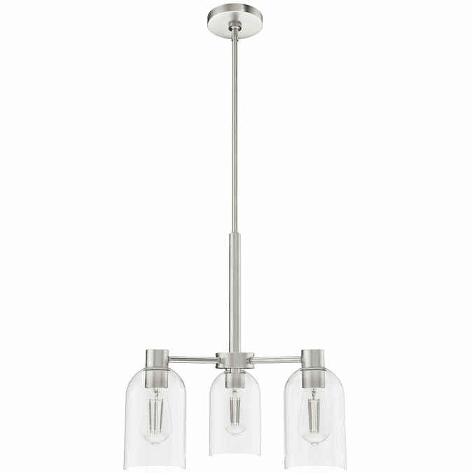Hunter Lighting 19706 Lochemeade Brushed Nickel Mini Ceiling Chandelier