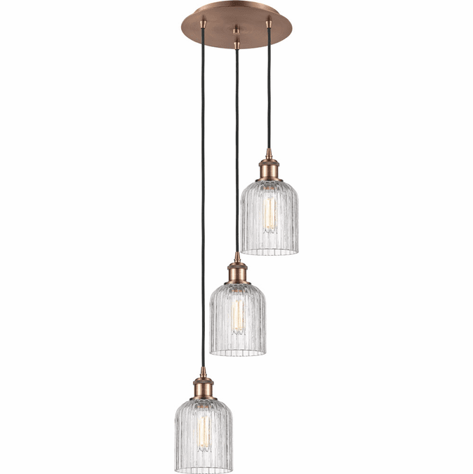 Innovations 113B-3P-G559-5CL Ballston Bridal Veil Modern LED Multi Pendant Hanging Light