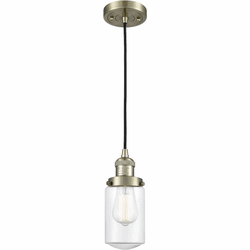 Innovations 201C-AB-G312 Franklin Restoration Dover Antique Brass LED Mini Pendant Light