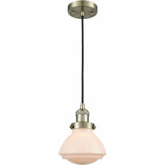 Innovations 201C-AB-G321 Franklin Restoration Olean Antique Brass LED Mini Pendant Lighting