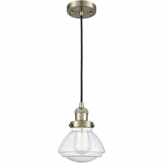 Innovations 201C-AB-G324 Franklin Restoration Olean Antique Brass LED Mini Hanging Light
