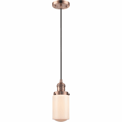Innovations 201C-AC-G311 Franklin Restoration Dover Antique Copper LED Mini Hanging Light
