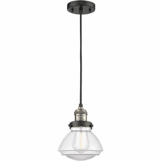 Innovations 201C-BAB-G322 Franklin Restoration Olean Black Antique Brass LED Mini Pendant Lighting