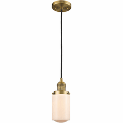 Innovations 201C-BB-G311 Franklin Restoration Dover Brushed Brass LED Mini Lighting Pendant