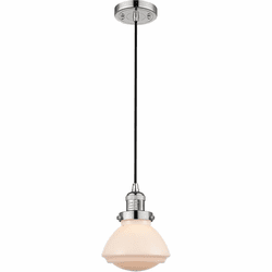 Innovations 201C-PN-G321 Franklin Restoration Olean Polished Nickel LED Mini Pendant Lighting