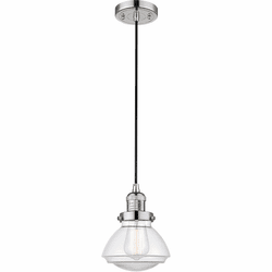 Innovations 201C-PN-G322 Franklin Restoration Olean Polished Nickel LED Mini Hanging Pendant Light