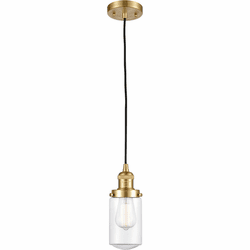 Innovations 201C-SG-G312 Franklin Restoration Dover Satin Gold LED Mini Pendant Lighting