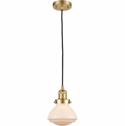Innovations 201C-SG-G321 Franklin Restoration Olean Satin Gold LED Mini Pendant Lamp