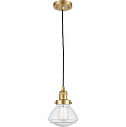 Innovations 201C-SG-G324 Franklin Restoration Olean Satin Gold LED Mini Lighting Pendant