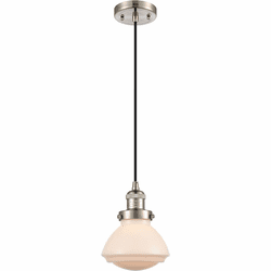 Innovations 201C-SN-G321 Franklin Restoration Olean Brushed Satin Nickel LED Mini Pendant Lighting