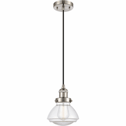 Innovations 201C-SN-G322 Franklin Restoration Olean Brushed Satin Nickel LED Mini Hanging Light