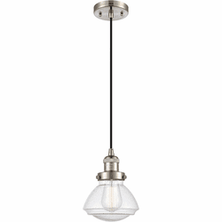 Innovations 201C-SN-G324 Franklin Restoration Olean Brushed Satin Nickel LED Mini Pendant Lighting