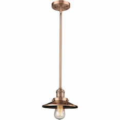 Innovations 201S-AC-M3 Railroad Contemporary Antique Copper Mini Pendant Lighting