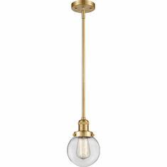 Innovations 201S-G202-6 Franklin Restoration Beacon Modern LED 6" Mini Hanging Lamp
