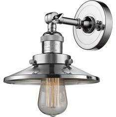 Innovations 203-PC-M7 Railroad Contemporary Polished Chrome Lighting Sconce