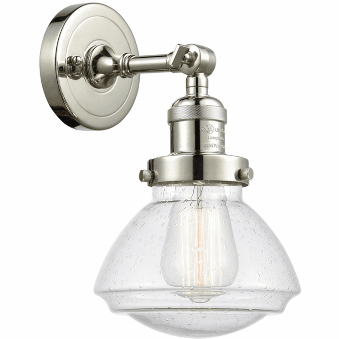 Innovations 203-PN-G324 Franklin Restoration Olean Polished Nickel LED Lighting Sconce