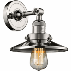Innovations 203-PN-M1 Railroad Modern Polished Nickel Lamp Sconce