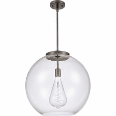 Innovations 221-1S-OB-G122-18 Ballston Athens Oil Rubbed Bronze Clear Large Athens LED 18" Drop Ceiling Light Fixture