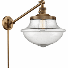 Innovations 237-BB-G544 Franklin Restoration Oxford Brushed Brass LED Wall Swing Arm Lamp