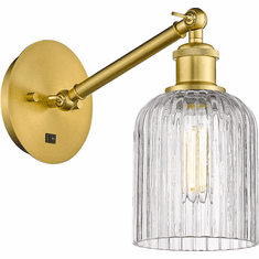 Innovations 317-1W-G559-5CL Ballston Bridal Veil Modern LED Swing Arm Wall Lamp