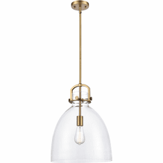 Innovations 410-1SL-G412-14CL Newton Bell Modern 14" Hanging Pendant Lighting