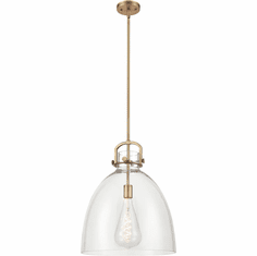 Innovations 410-1SL-G412-16CL Newton Bell Modern 16" Hanging Light Fixture