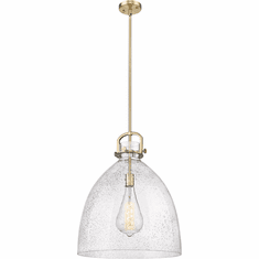 Innovations 410-1SL-G412-18SDY Newton Bell Modern 18" Pendant Light Fixture
