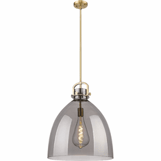 Innovations 410-1SL-G412-18SM Newton Bell Modern 18" Hanging Lamp
