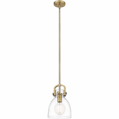 Innovations 410-1SS-G412-8CL Newton Bell Modern Mini Lighting Pendant