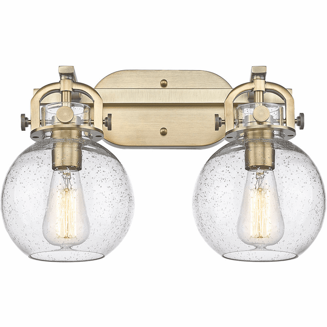 Innovations 4102WG4107SDY Newton Sphere 2Light Bath Wall Sconce