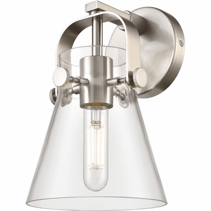 Innovations 423-1W-G411-6CL Downtown Urban Pilaster II Cone Contemporary LED Lamp Sconce