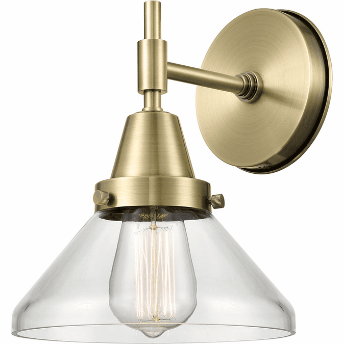 Innovations 447-1W-AB-G4472 Caden Antique Brass Clear Caden Wall Lighting