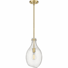 Innovations 493-1S-SG-G554-9 Salem Satin Gold Seedy Salem LED Mini Hanging Pendant Lighting