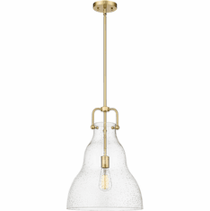 Innovations 494-1S-SG-G594-14 Haverhill Satin Gold Seedy Haverhill LED Hanging Pendant Lighting