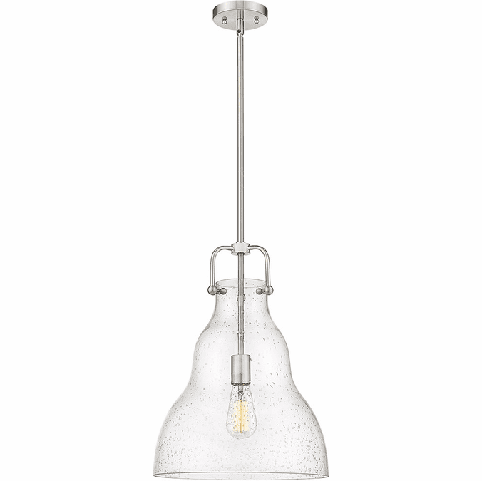 Innovations 494-1S-SN-G594-14 Haverhill Brushed Satin Nickel Seedy Haverhill LED Pendant Lighting Fixture