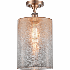 Innovations 516-1C-AC-G116-L Ballston Cobbleskill Antique Copper LED Flush Mount Lighting