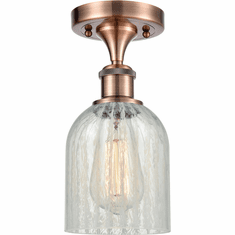 Innovations 516-1C-AC-G2511 Ballston Caledonia Antique Copper LED Flush Ceiling Light Fixture