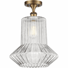 Innovations 516-1C-BB-G212 Ballston Springwater Modern Brushed Brass Flush Mount Lighting Fixture