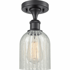 Innovations 516-1C-BK-G2511 Ballston Caledonia Matte Black LED Ceiling Lighting Fixture