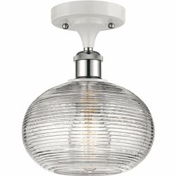 Innovations 516-1C-G555-8 Ballston Ithaca Contemporary LED 8" Flush Lighting