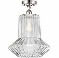 Innovations 516-1C-PN-G212-LED Ballston Springwater Contemporary Polished Nickel LED Ceiling Lighting Fixture