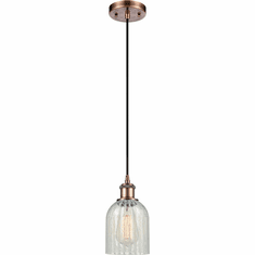 Innovations 516-1P-AC-G2511 Ballston Caledonia Antique Copper LED Mini Pendant Lamp