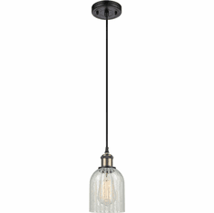 Innovations 516-1P-BAB-G2511 Ballston Caledonia Black Antique Brass LED Mini Ceiling Light Pendant