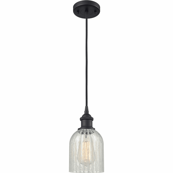 Innovations 516-1P-BK-G2511 Ballston Caledonia Matte Black LED Mini Hanging Light