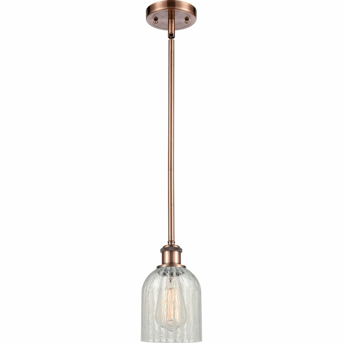 Innovations 516-1S-AC-G2511 Ballston Caledonia Antique Copper LED Mini Hanging Light
