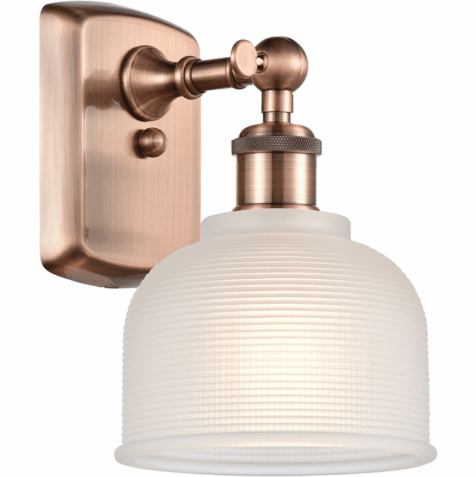 Innovations 516-1W-AC-G411 Ballston Dayton Antique Copper LED Wall Light Sconce