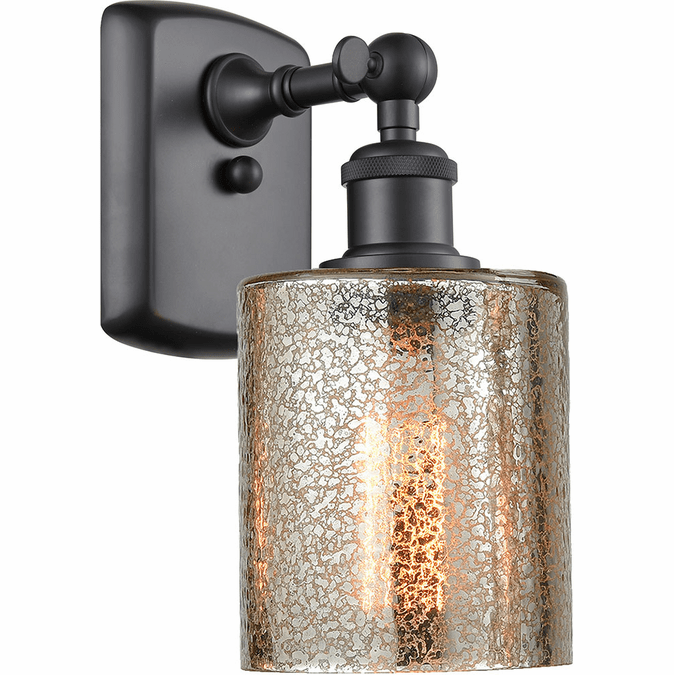 Innovations 516-1W-BK-G116 Ballston Cobbleskill Matte Black LED Wall Sconce Lighting